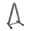 Стойка для хранения хромированных гантелей елочка MB 1.03 MB Barbell