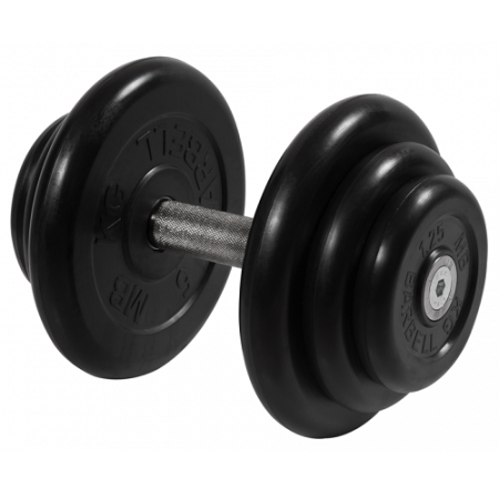 Гантель неразборная с невращающейся ручкой профи 18,5 кг MB-FdbM-BN18,5 MB Barbell