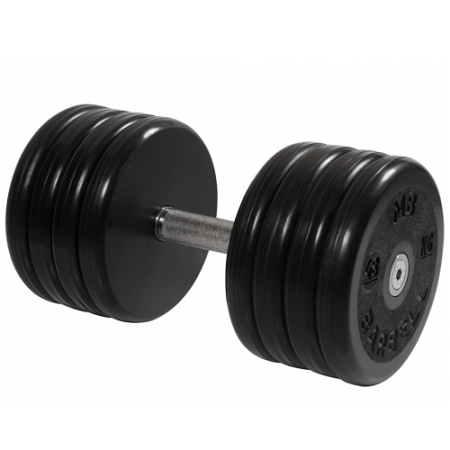 Гантель неразборная с невращающейся ручкой классик 48 кг MB-FdbEM-BN48 MB Barbell