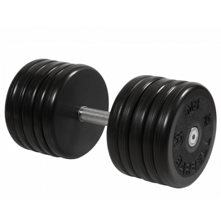 Гантель неразборная с невращающейся ручкой классик 55 кг MB-FdbEM-BN55 MB Barbell