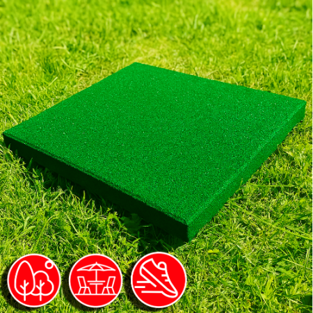 Резиновая плитка 50х50х3см рельефное основание IronBull 