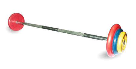 Штанга неразборная, цветная d=25мм, 47,5 кг MB-BarMW-C47,5 MB Barbell