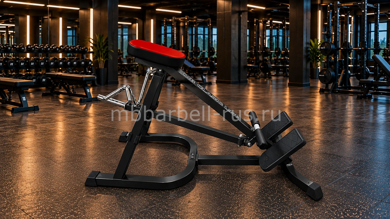 Т-образная тяга с упором в грудь свободные веса MB 4.29 MB Barbell