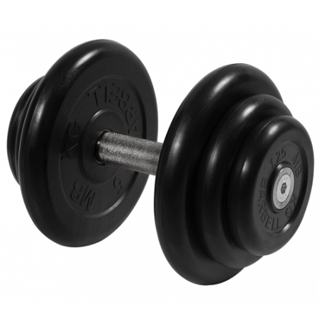 Гантель неразборная с вращающейся ручкой профи 18,5кг MB-FdbM-B18,5 MB Barbell