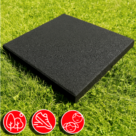 Резиновая плитка 50х50х4см рельефное основание IronBull 