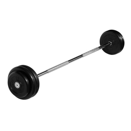 Штанга неразборная, черная d=25мм, 30 кг MB-BarMW-B30 MB Barbell