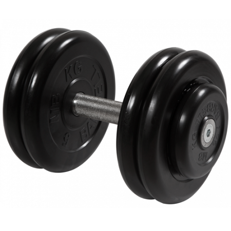 Гантель неразборная с невращающейся ручкой профи 23,5 кг MB-FdbM-BN23,5 MB Barbell