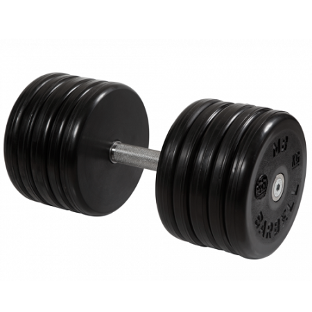 Гантель неразборная с вращающейся ручкой классик 56кг MB-FdbEM-B56 MB Barbell