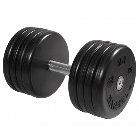 Гантель неразборная с вращающейся ручкой классик 42кг MB-FdbEM-B42 MB Barbell