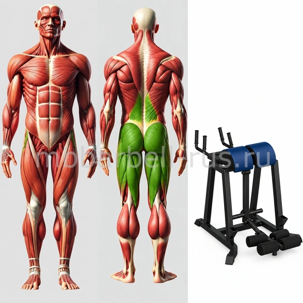 Гиперэкстензия обратная на свободных весах MB 4.08 MB Barbell