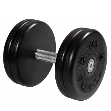 Гантель неразборная с вращающейся ручкой классик 23кг MB-FdbEM-B23 MB Barbell