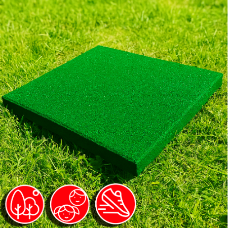 Резиновая плитка 50х50х5см рельефное основание IronBull 