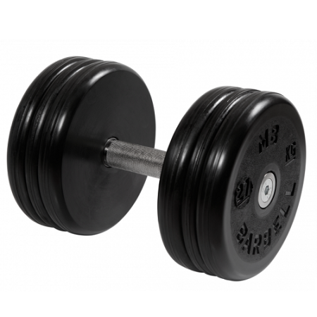 Гантель неразборная с вращающейся ручкой классик 27кг MB-FdbEM-B27 MB Barbell