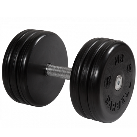 Гантель неразборная с невращающейся ручкой классик 32 кг MB-FdbEM-BN32 MB Barbell
