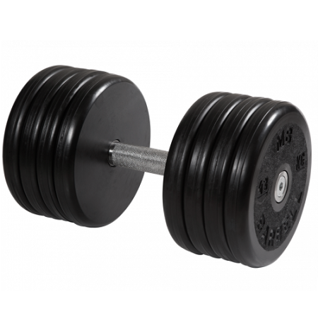 Гантель неразборная с вращающейся ручкой классик 43кг MB-FdbEM-B43 MB Barbell