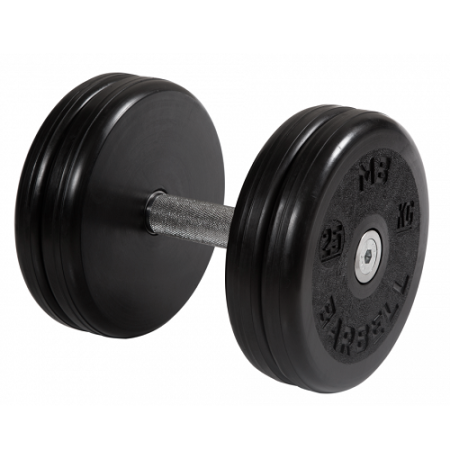 Гантель неразборная с вращающейся ручкой классик 25кг MB-FdbEM-B25 MB Barbell