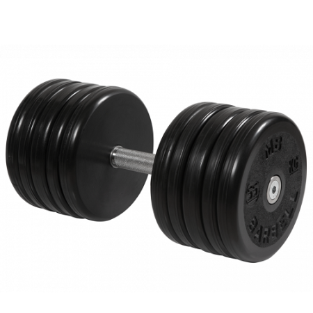 Гантель неразборная с вращающейся ручкой классик 55кг MB-FdbEM-B55 MB Barbell