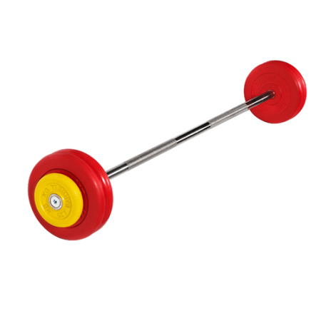Штанга неразборная, цветная d=25мм, 27,5 кг  MB-BarMW-C27,5 MB Barbell