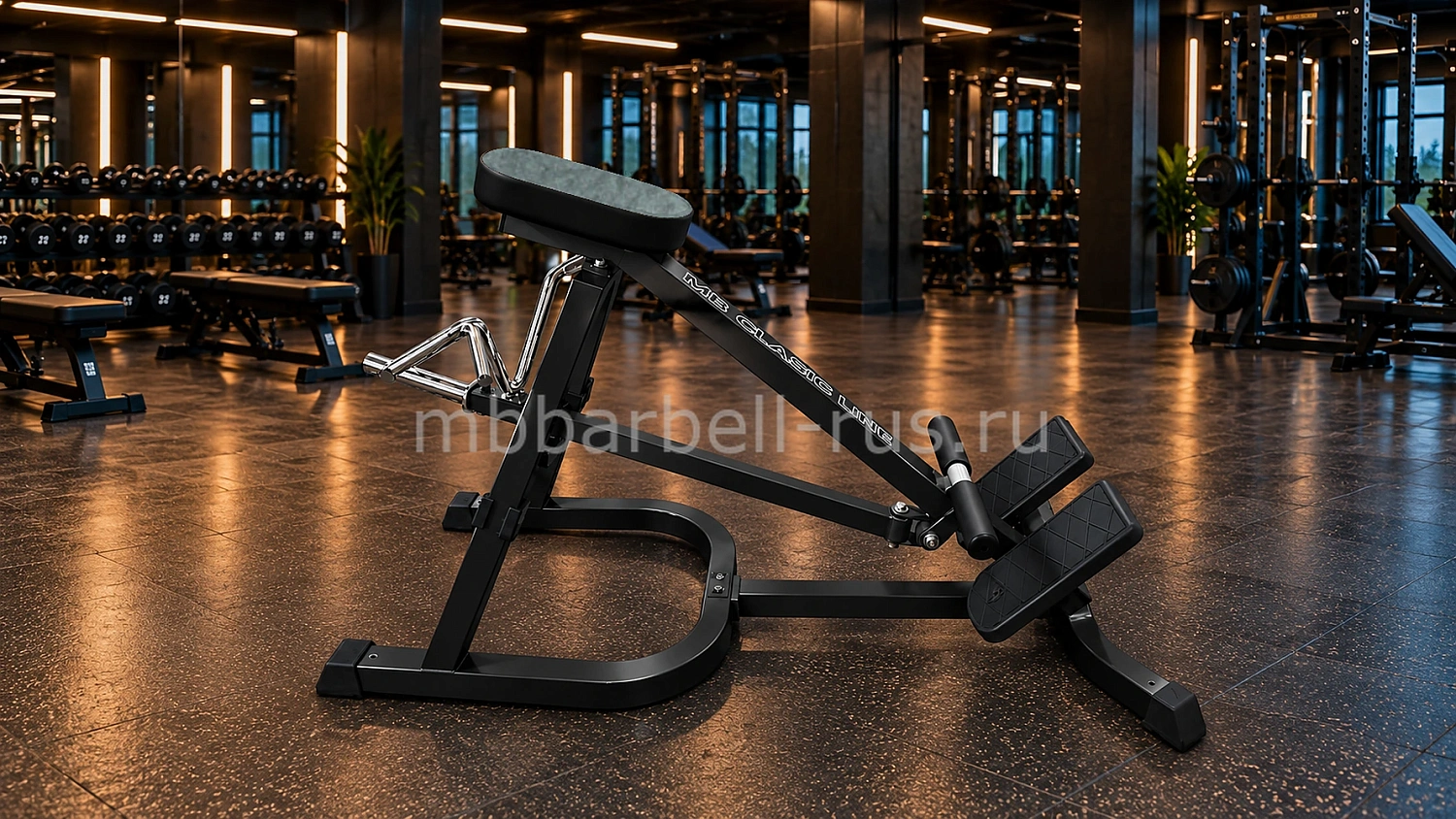 Т-образная тяга с упором в грудь свободные веса MB 4.29 MB Barbell