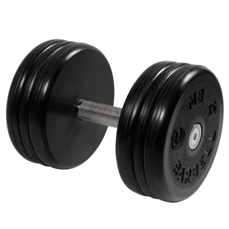Гантель неразборная с невращающейся ручкой классик 27 кг MB-FdbEM-BN27 MB Barbell