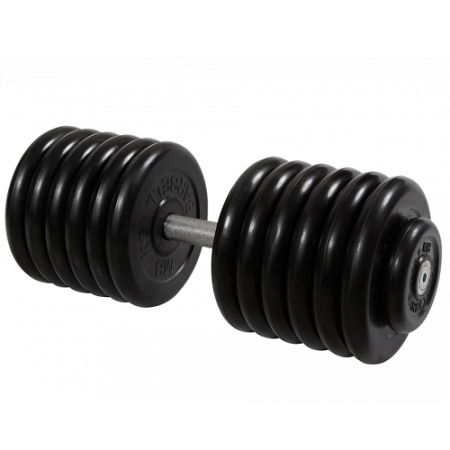 Гантель неразборная с вращающейся ручкой профи 63,5кг MB-FdbM-B63,5 MB Barbell