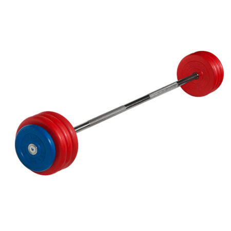Штанга неразборная, цветная d=25мм, 40 кг  MB-BarMW-C40 MB Barbell