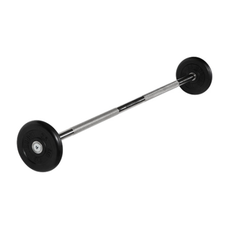 Штанга неразборная, черная d=25мм, 10 кг  MB-BarMW-B10 MB Barbell