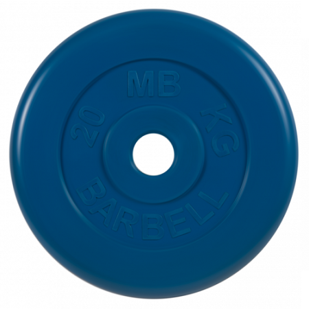Диск для штанги 20кг d=50мм синий MB-PltC51-20 MB Barbell