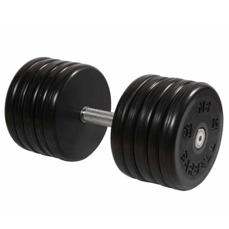 Гантель неразборная с вращающейся ручкой классик 53кг MB-FdbEM-B53 MB Barbell