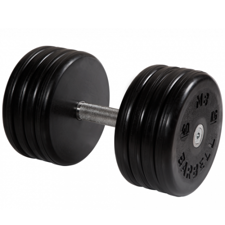 Гантель неразборная с невращающейся ручкой классик 40 кг MB-FdbEM-BN40 MB Barbell