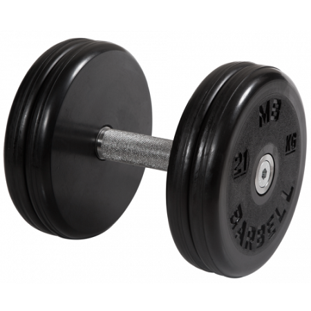 Гантель неразборная с невращающейся ручкой классик 21 кг MB-FdbEM-BN21 MB Barbell