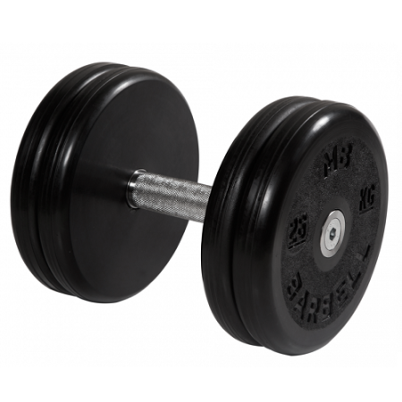 Гантель неразборная с вращающейся ручкой классик 26кг MB-FdbEM-B26 MB Barbell