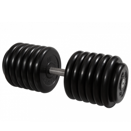 Гантель неразборная с невращающейся ручкой профи 66 кг MB-FdbM-BN66 MB Barbell