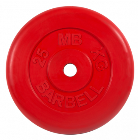 Диск для штанги 25кг d=26мм красный MB-PltC26-25 MB Barbell