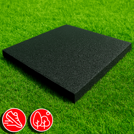 Резиновая плитка 100х100х2см черный 06533 IronBull