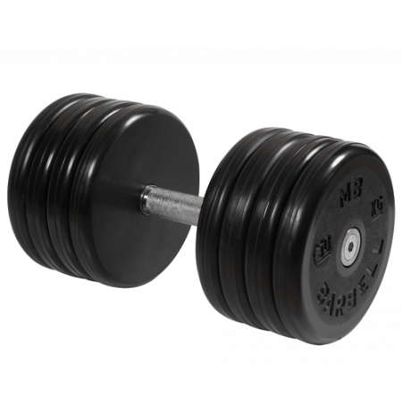 Гантель неразборная с вращающейся ручкой классик 50кг MB-FdbEM-B50 MB Barbell