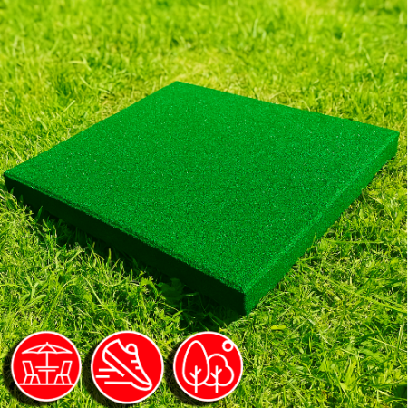 Резиновая плитка 50х50х4,5см рельефное основание IronBull 