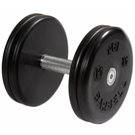 Гантель неразборная с невращающейся ручкой классик 14 кг MB-FdbEM-BN14 MB Barbell