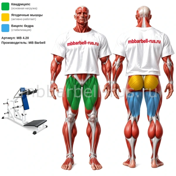 Тренажер для приседаний с обратным наклоном MB 4.20 MB Barbell