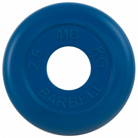 Диск для штанги 2,5кг d=50мм синий MB-PltC51-2,5 MB Barbell
