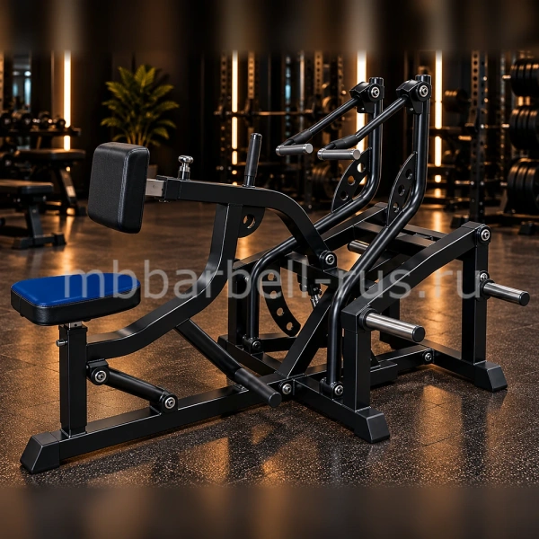 Тяга на себя с упором в грудь свободные веса MB 4.11 MB Barbell