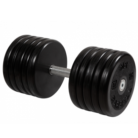 Гантель неразборная с невращающейся ручкой классик 57 кг MB-FdbEM-BN57 MB Barbell