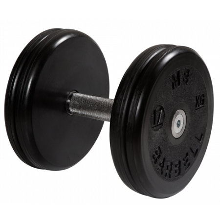 Гантель неразборная с вращающейся ручкой классик 17кг MB-FdbEM-B17 MB Barbell