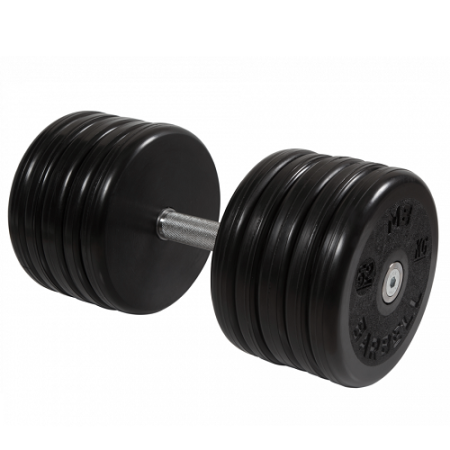 Гантель неразборная с вращающейся ручкой классик 52кг MB-FdbEM-B52 MB Barbell