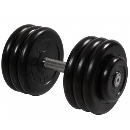 Гантель неразборная с вращающейся ручкой профи 33,5кг MB-FdbM-B33,5 MB Barbell
