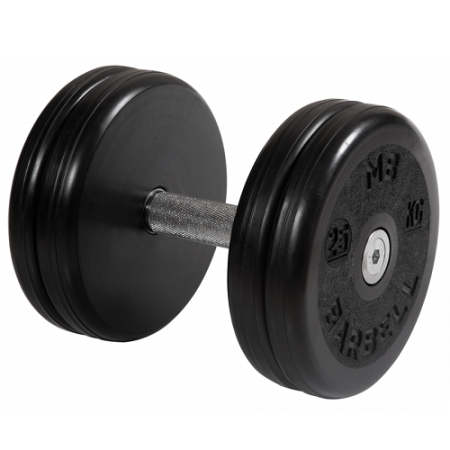 Гантель неразборная с невращающейся ручкой классик 25 кг MB-FdbEM-BN25 MB Barbell