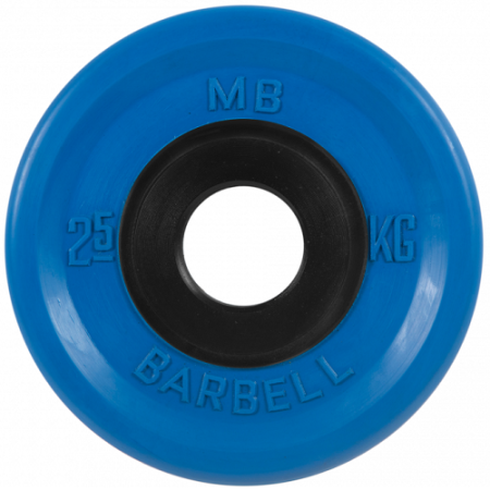 Диск для штанги 2,5кг d=50мм евро-классик синий MB-PltCE-2,5 MB Barbell